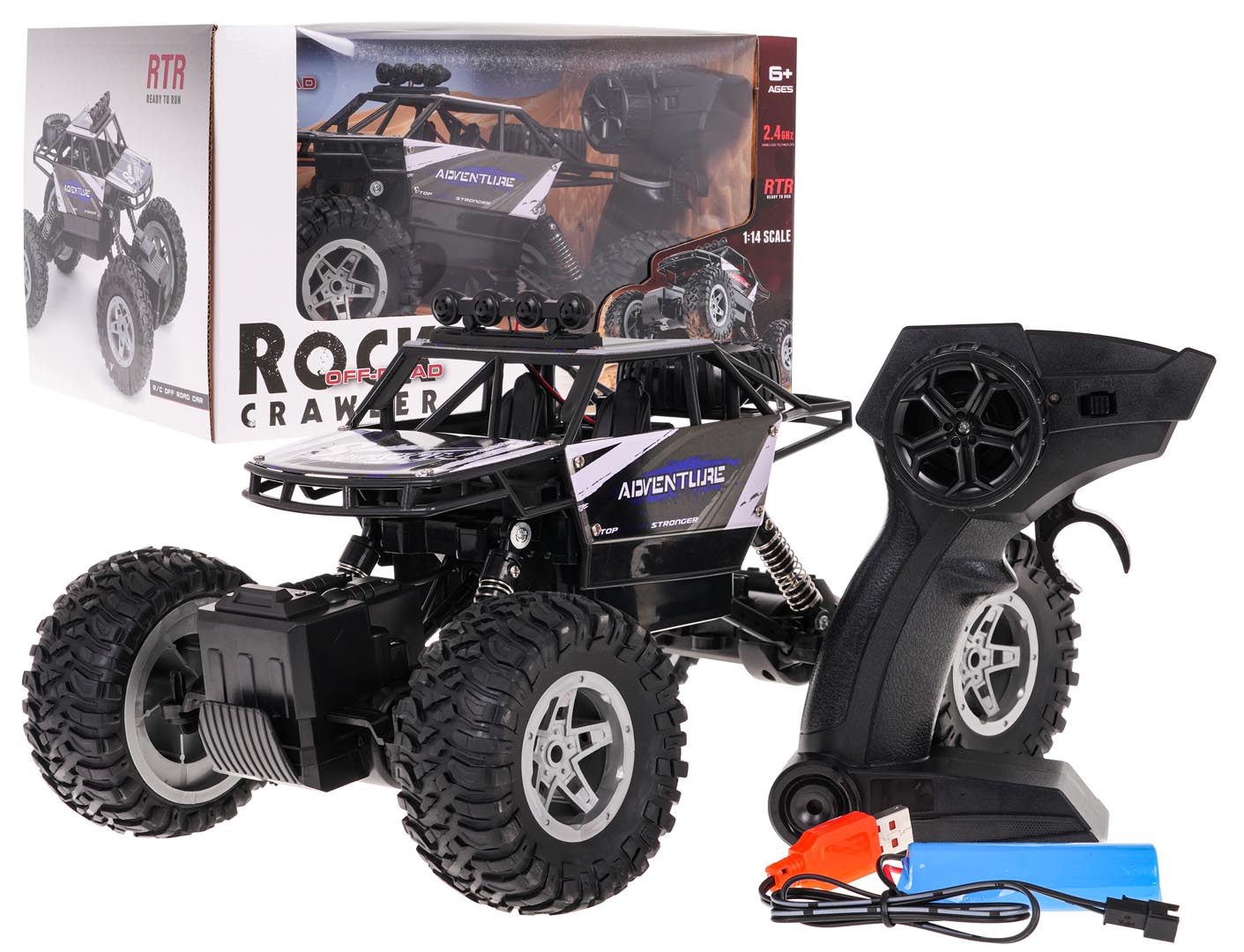 Crawler 1:14 Rock SHAKE R/C — Zelena | Plava