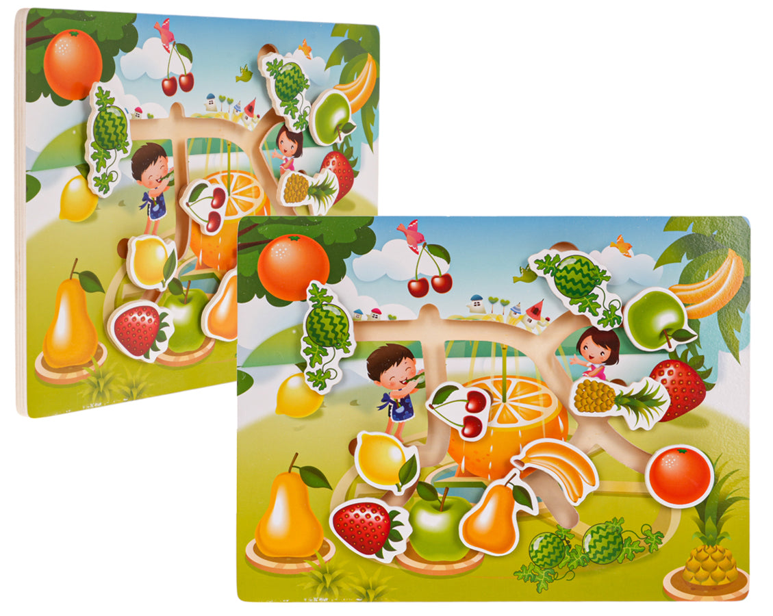 Drveni set slagalica Voće Povrće
