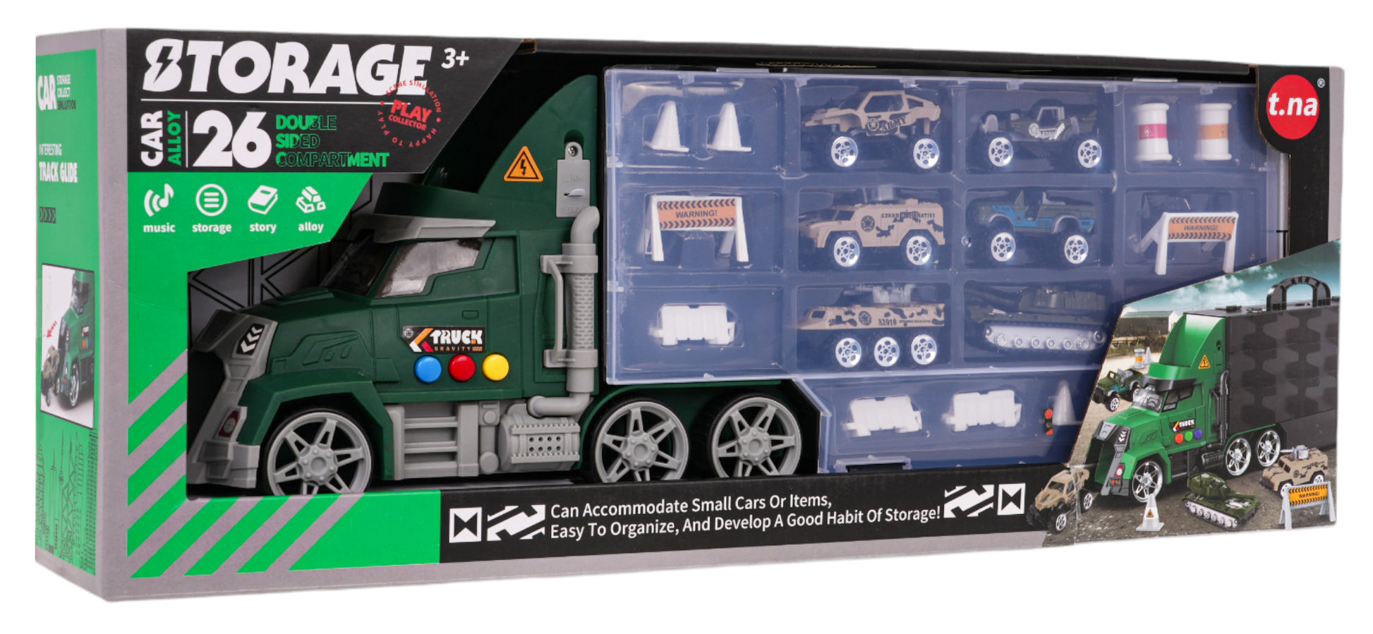 Kamion set s lanserom + automobili i dodaci
