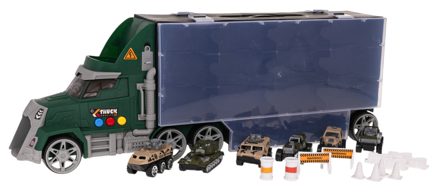 Kamion set s lanserom + automobili i dodaci
