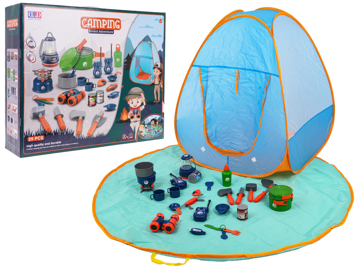 MEGA set za kampiranje sa šatorom + pribor