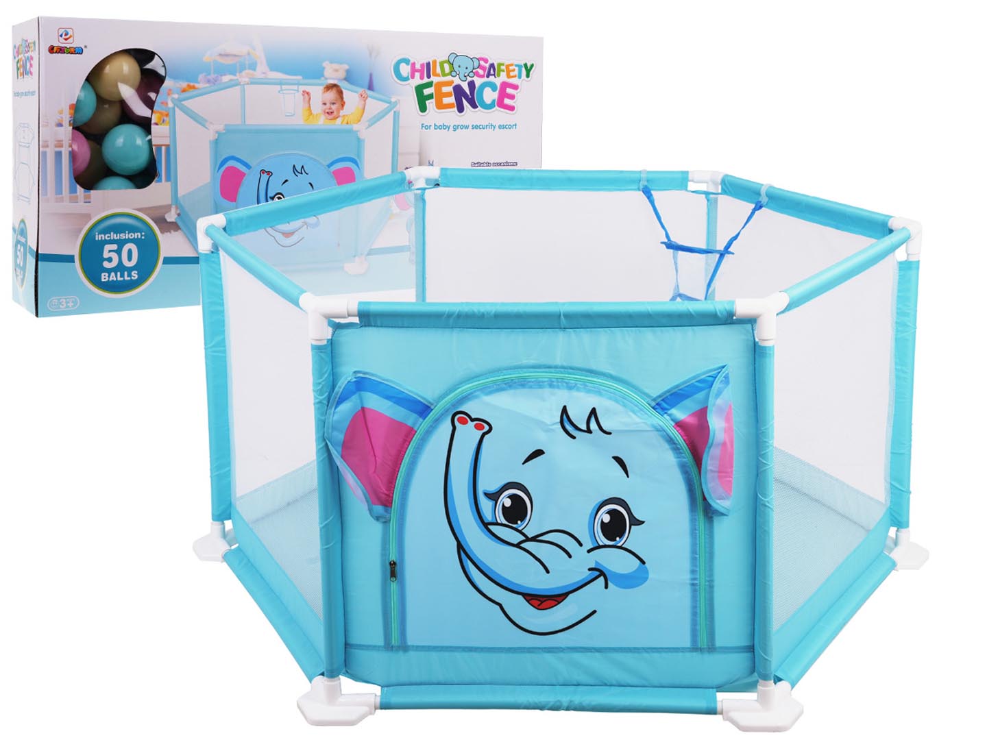 Dry Play Pool Elephant + lopte
