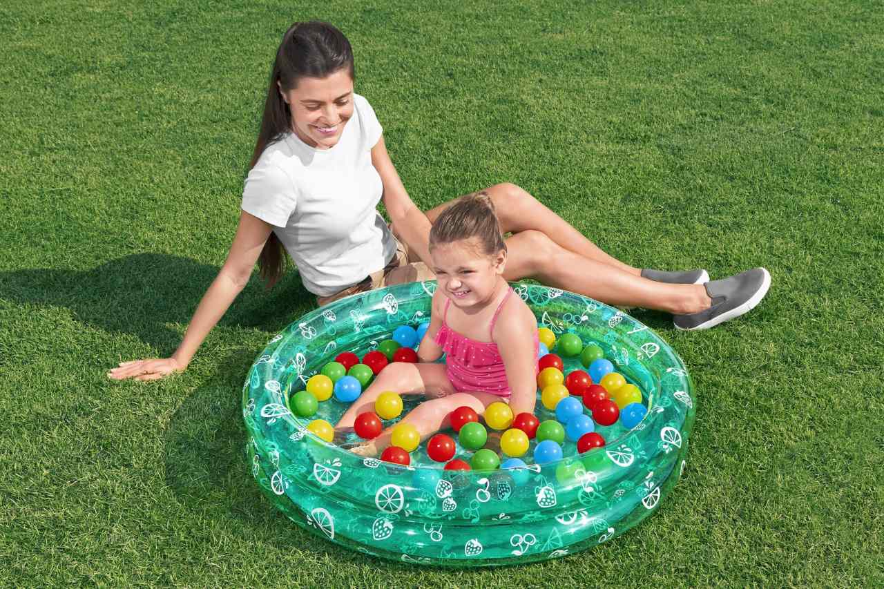 Zeleni bazen 91x20cm + BESTWAY lopte