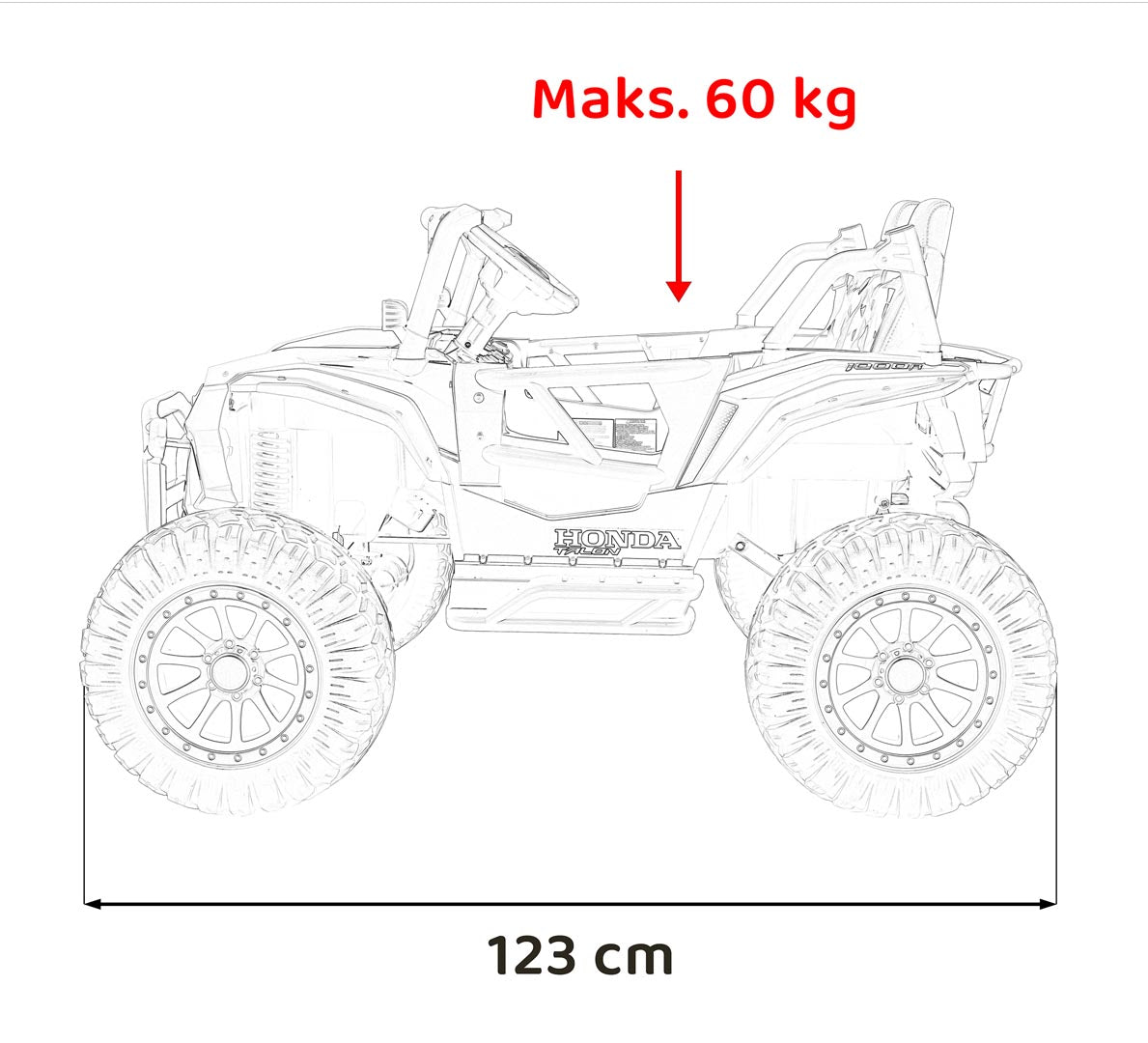 HONDA Talon 4x4 Terensko | Crna