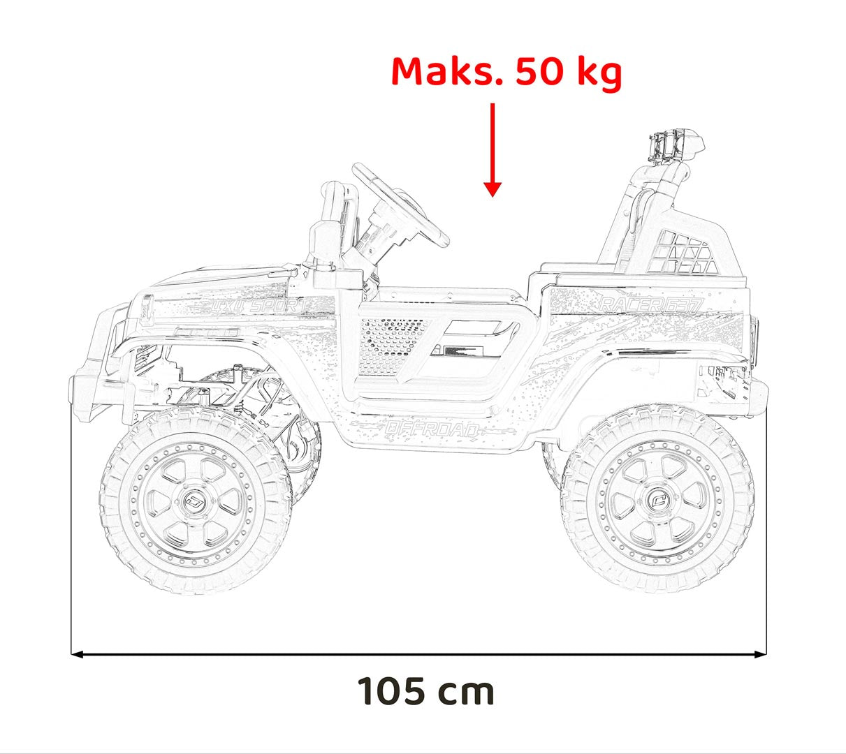 OFF ROAD 4x4 SPORT Bijela