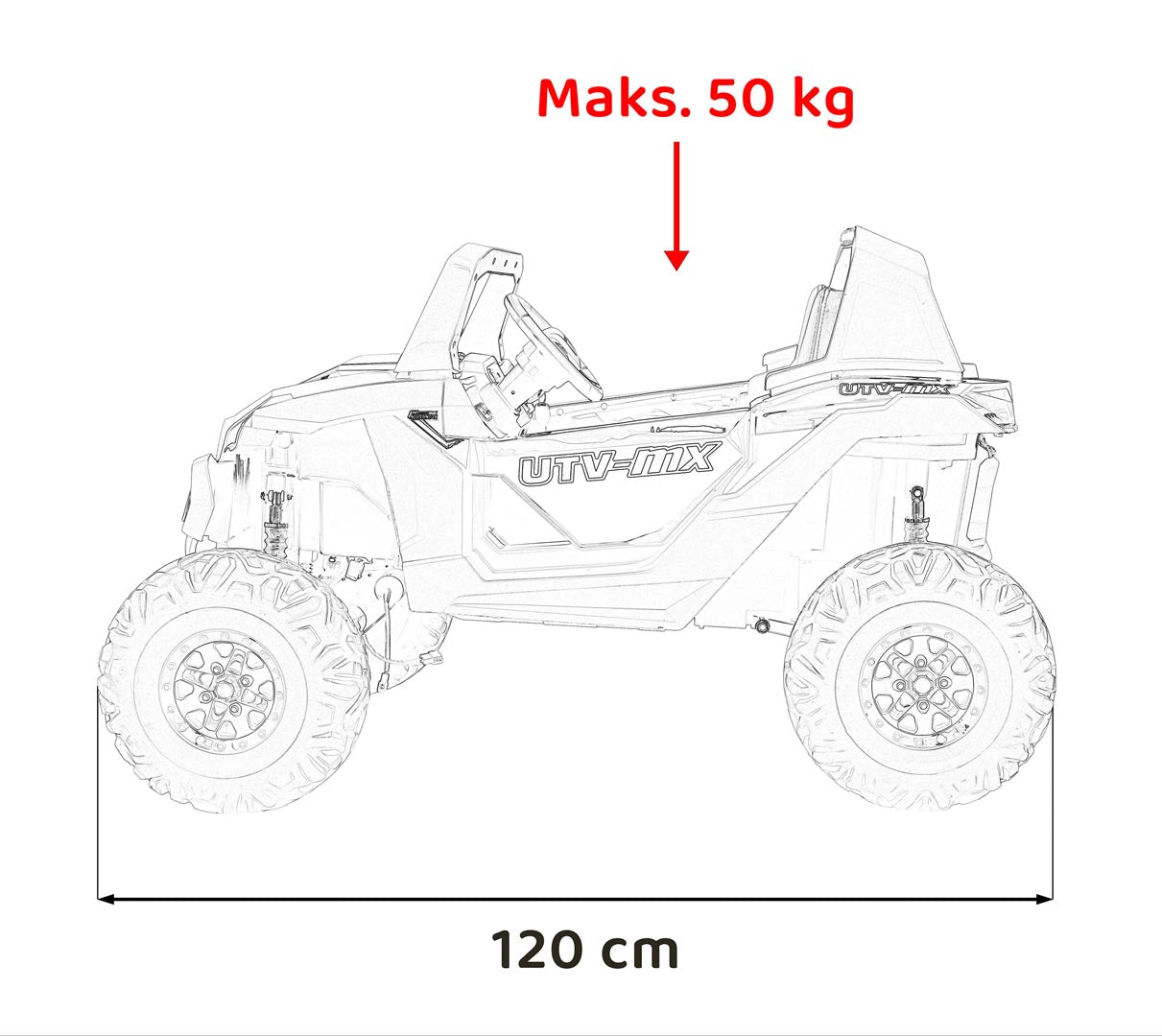 Buggy UTV-MX 2000N | Crna