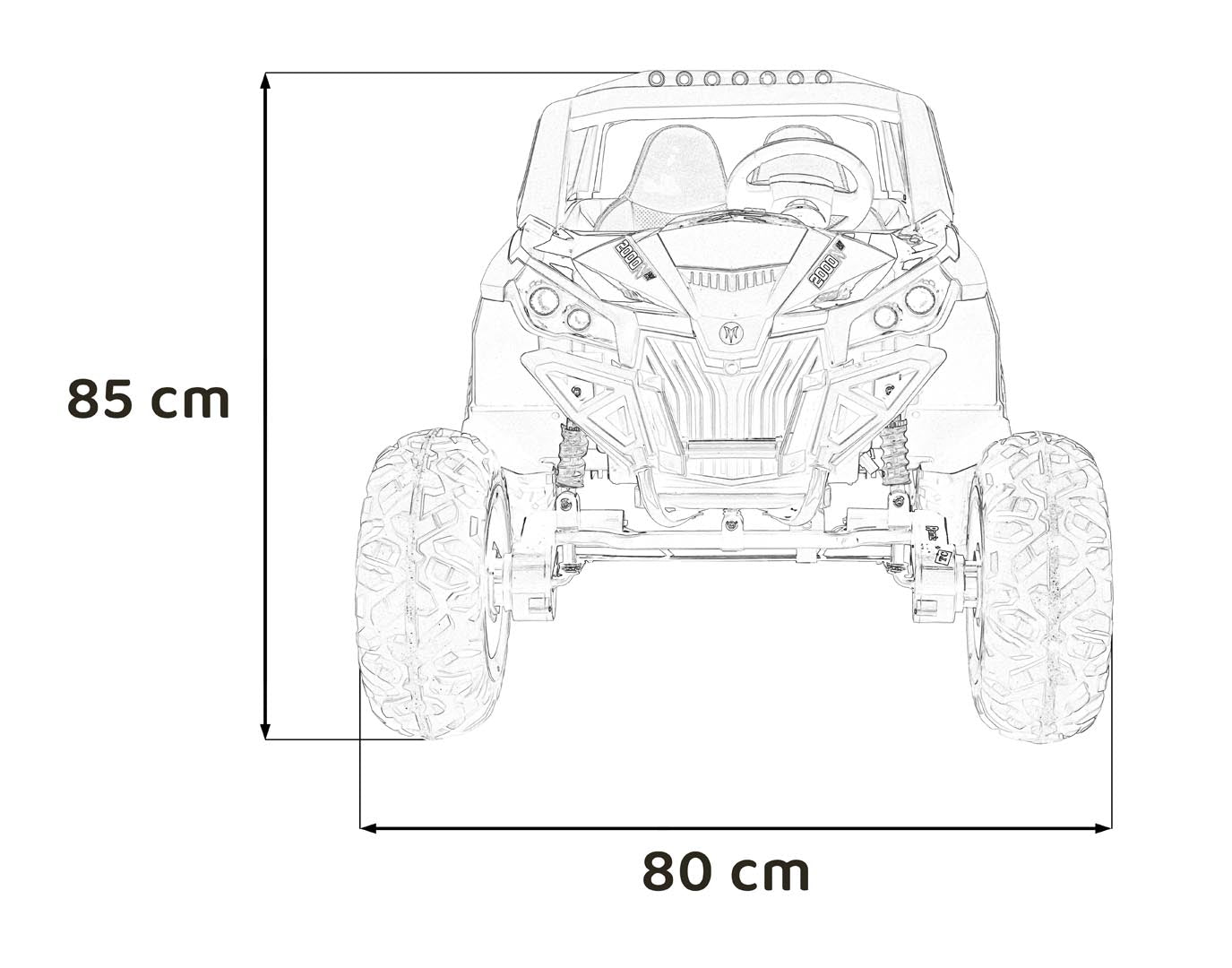 Buggy UTV-MX 2000N | Crna
