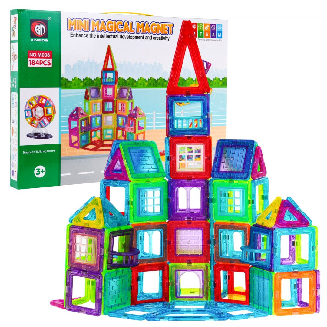 Magnetni blokovi MEGA set od 184 elementa
