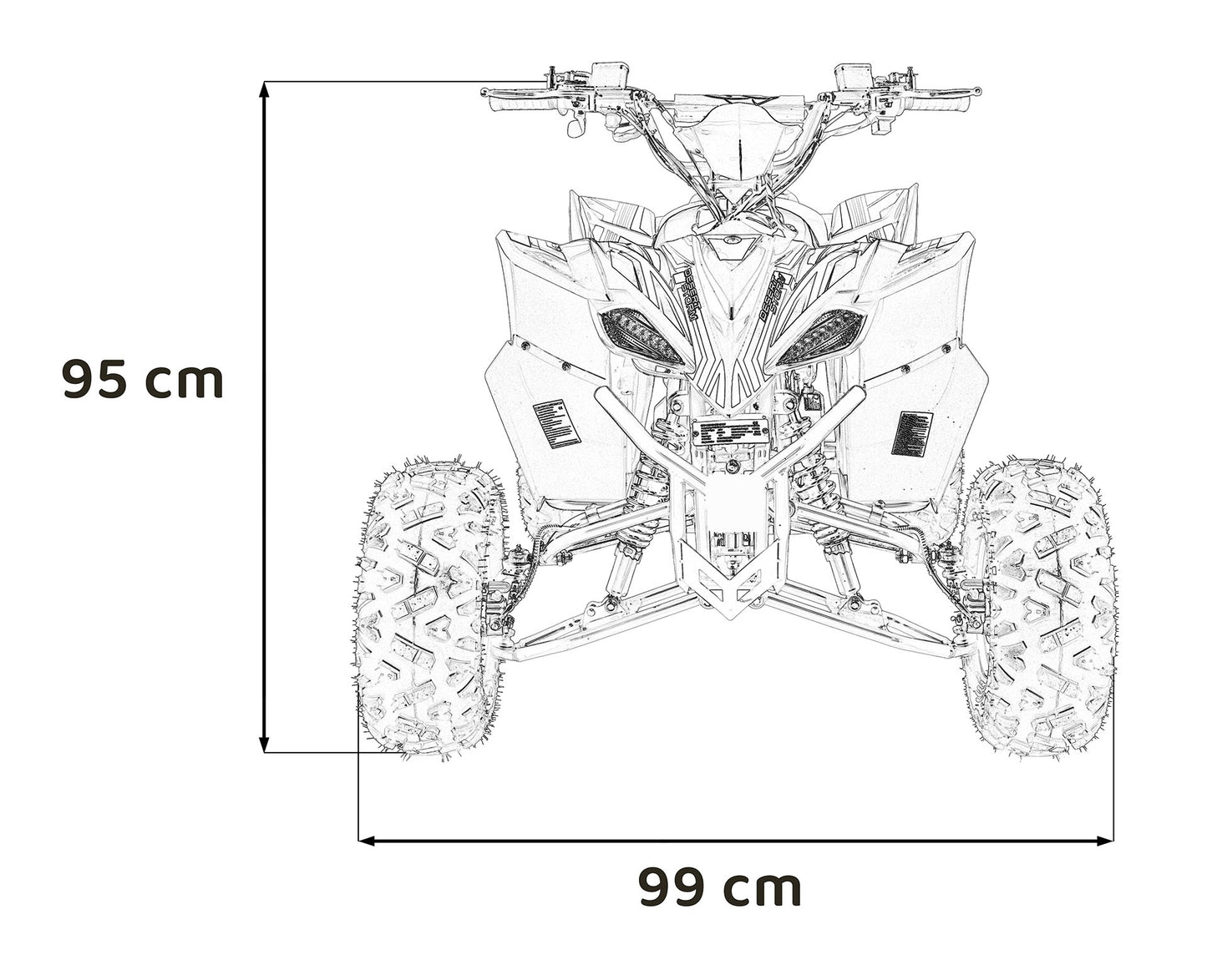 DESERT STORM LIFT benzinski četverocikl | Plava