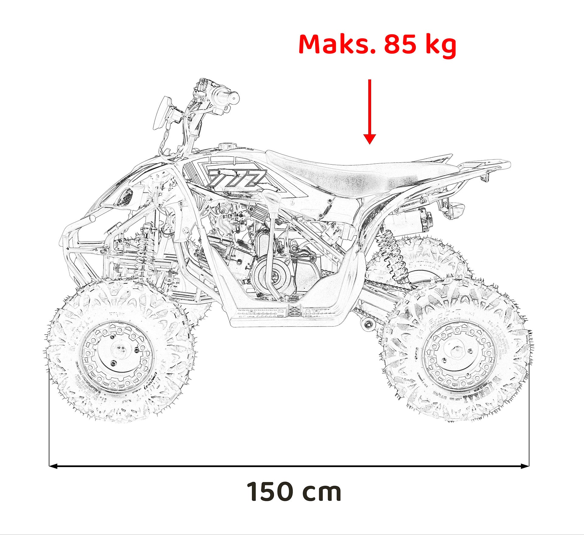 DESERT STORM LIFT benzinski četverocikl | Plava