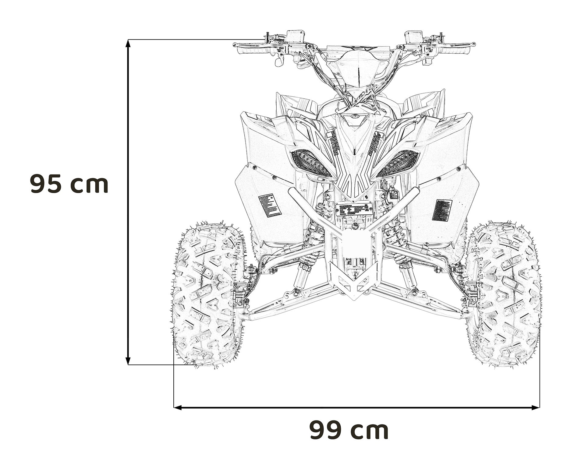 DESERT STORM LIFT benzinski četverocikl | Crvena