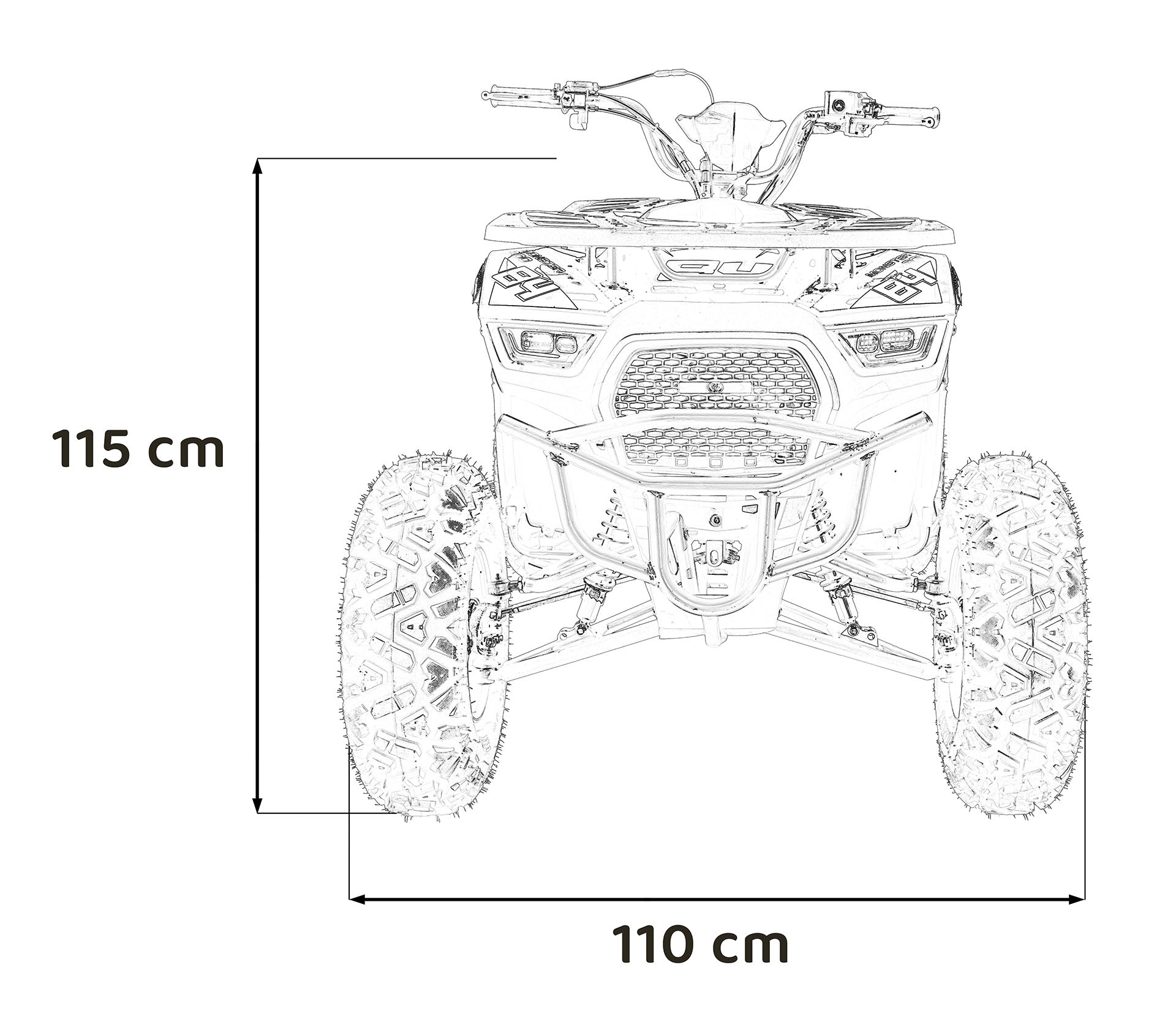200CC MONSTER benzinski četverocikl | Narančasta