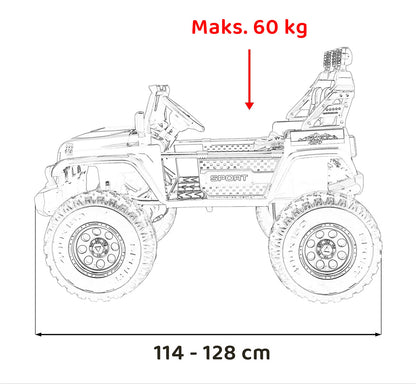 Extreme Sport 4x4 promjenjive veličine crno | Bijela