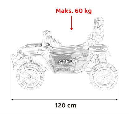 Terensko PASSION 4x4 bijele boje | Crna