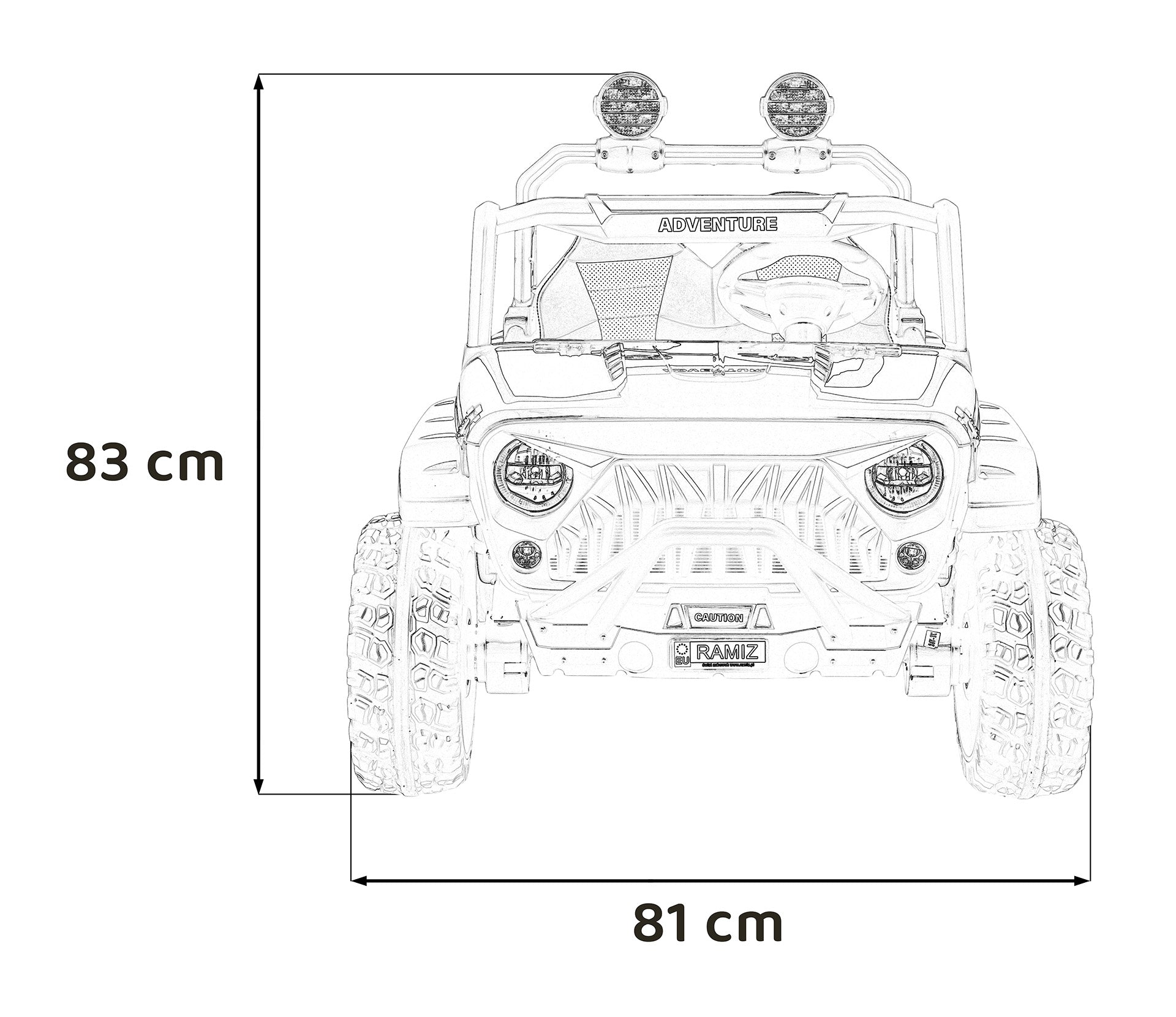 Terensko PASSION 4x4 bijele boje | Crna