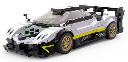 Auto 1:28 Pagani Zonda R Blocks RASTAR — Crna | Bijela