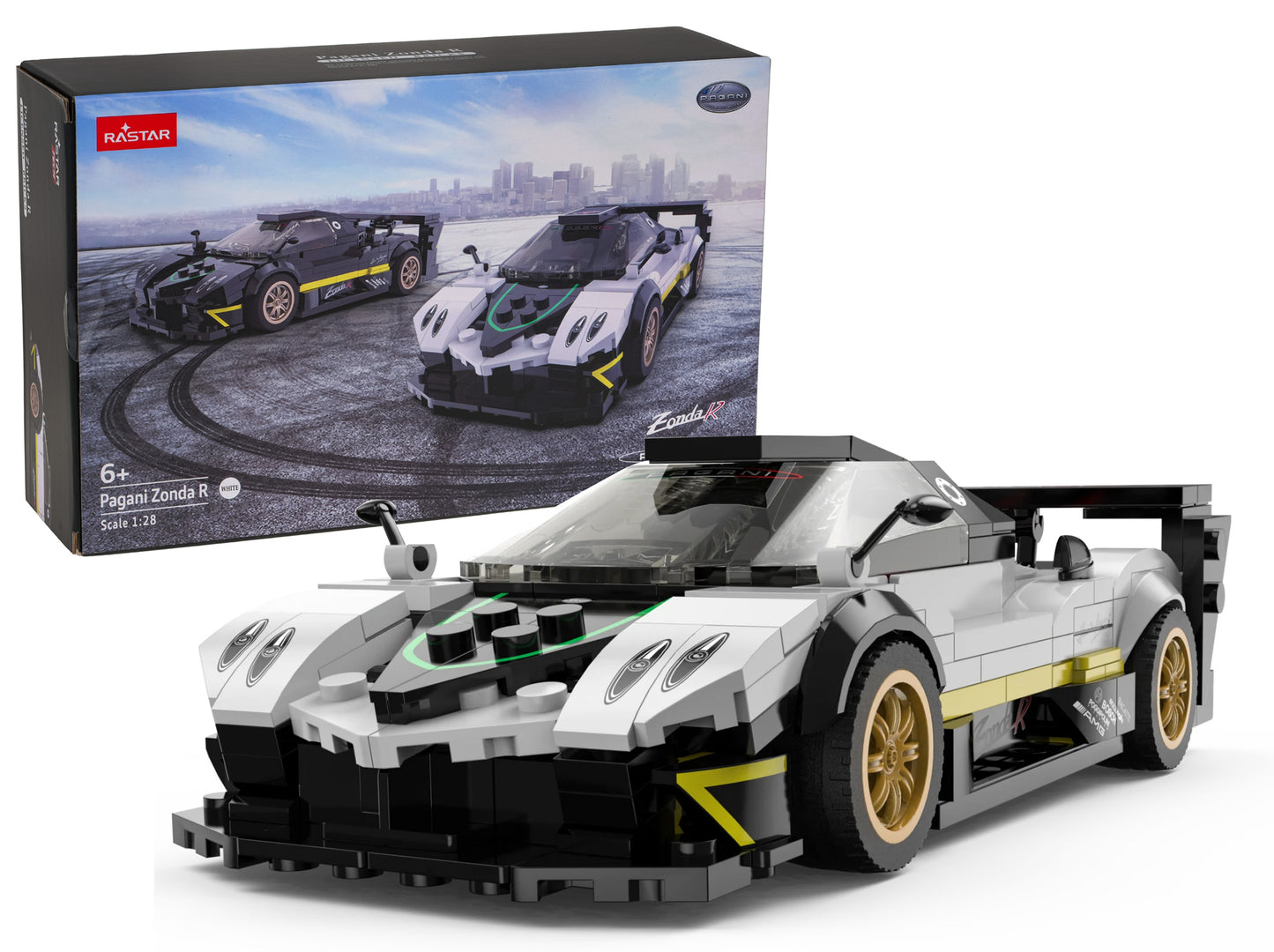 Auto 1:28 Pagani Zonda R Blocks RASTAR crna