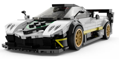 Auto 1:28 Pagani Zonda R Blocks RASTAR — Crna | Bijela