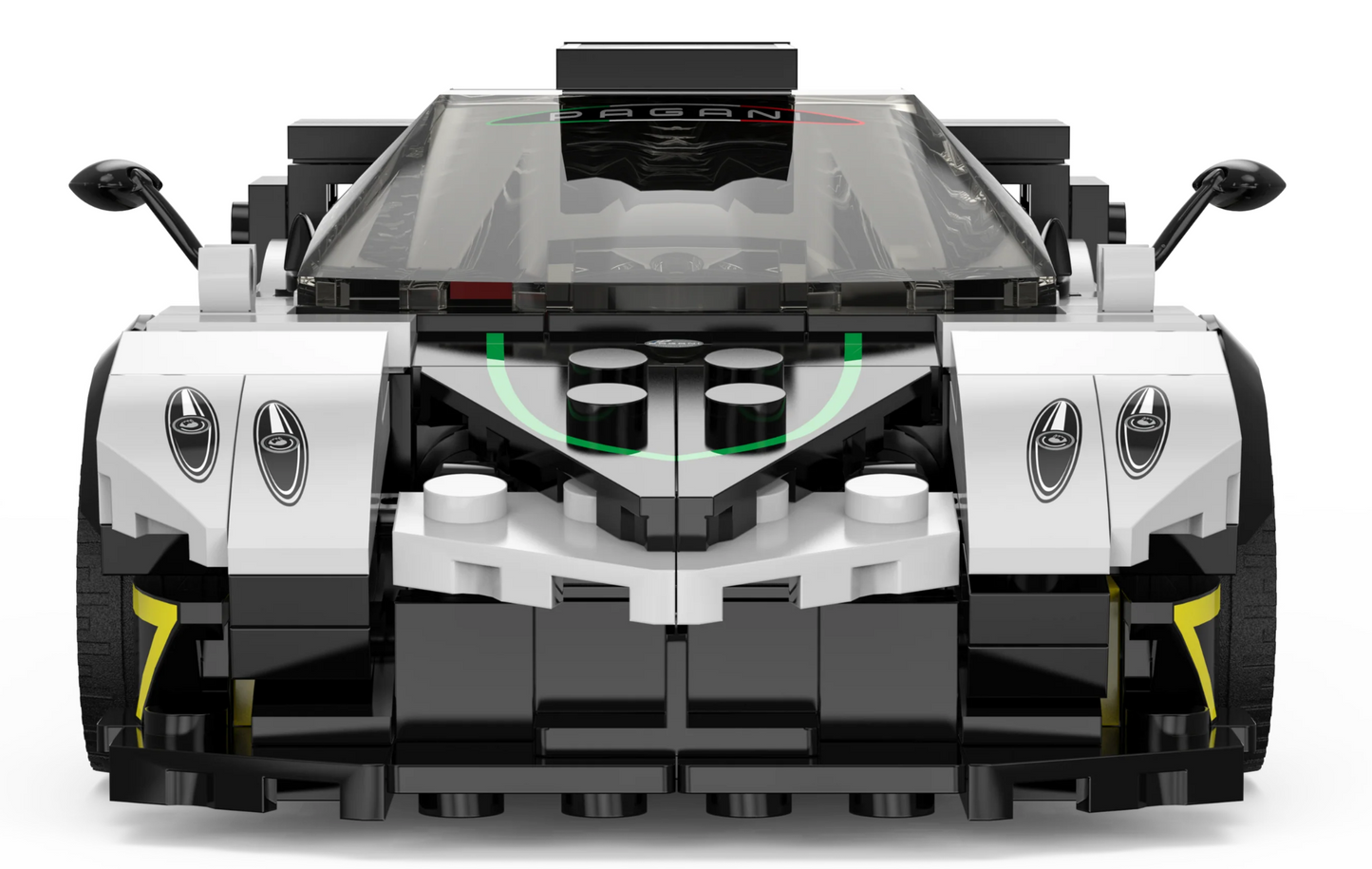 Auto 1:28 Pagani Zonda R Blocks RASTAR — Crna | Bijela