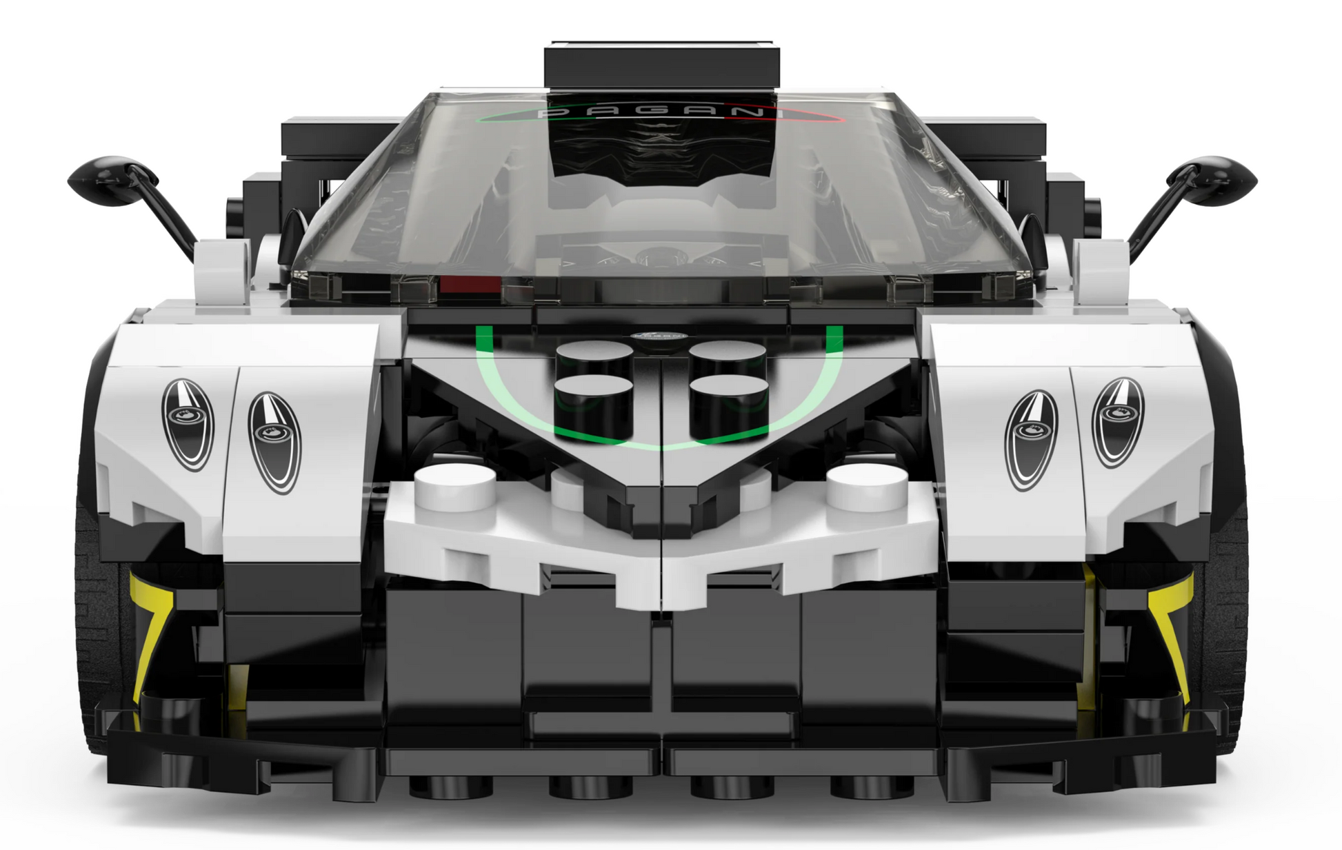 Auto 1:28 Pagani Zonda R Blocks RASTAR — Crna | Bijela