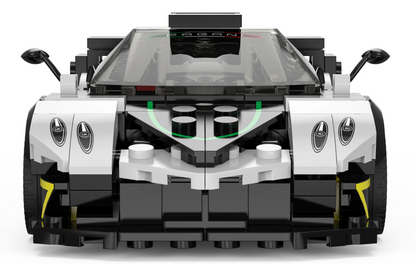 Auto 1:28 Pagani Zonda R Blocks RASTAR — Crna | Bijela