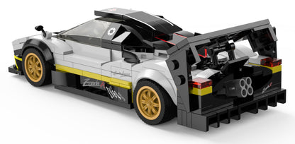 Auto 1:28 Pagani Zonda R Blocks RASTAR — Crna | Bijela