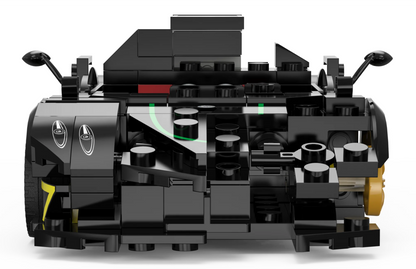 Auto 1:28 Pagani Zonda R Blocks RASTAR — Crna | Crna