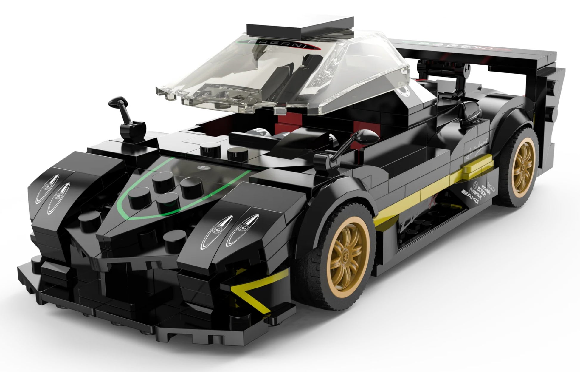 Auto 1:28 Pagani Zonda R Blocks RASTAR — Crna | Crna