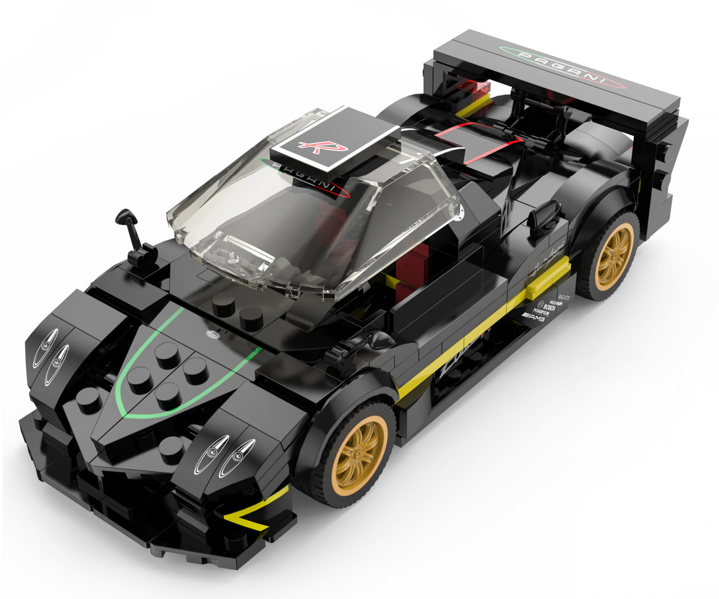 Auto 1:28 Pagani Zonda R Blocks RASTAR — Crna | Crna