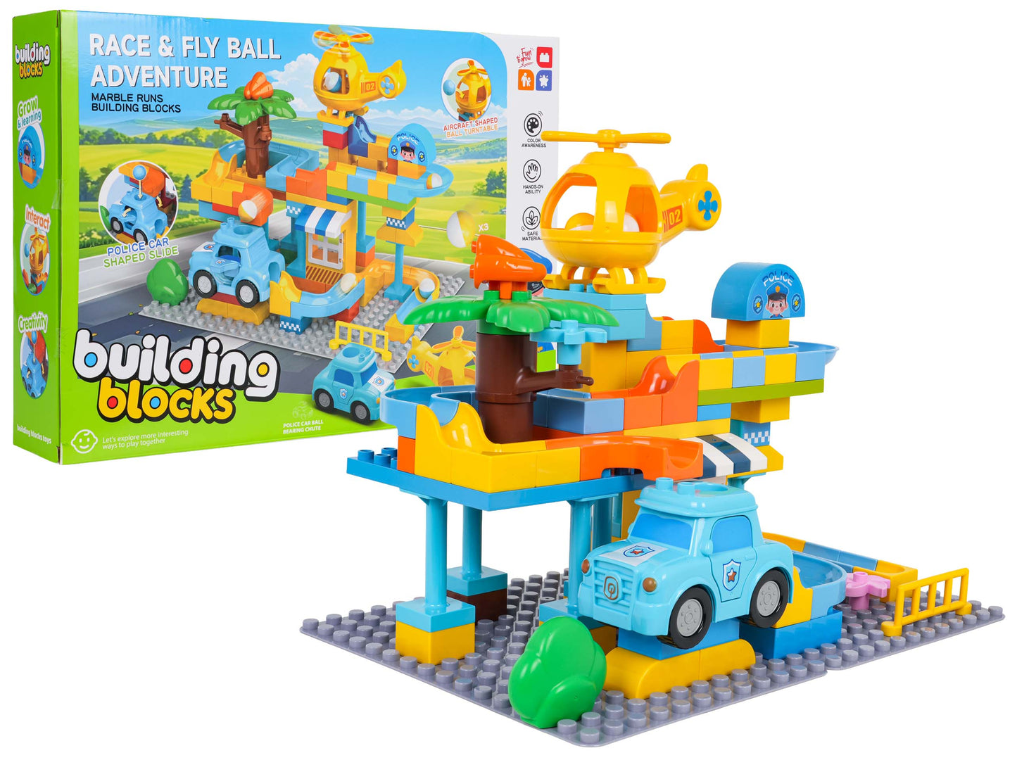 Police Station Big Bricks Set 93 kom