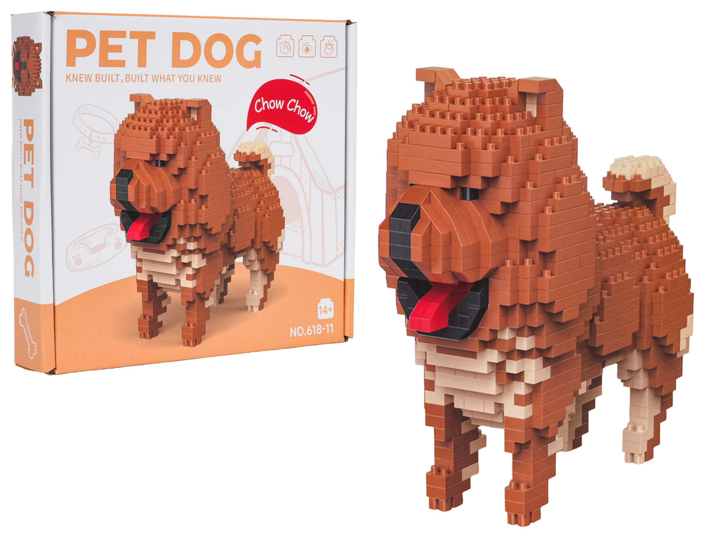 Set za gradnju od 800 dijelova Chow Chow
