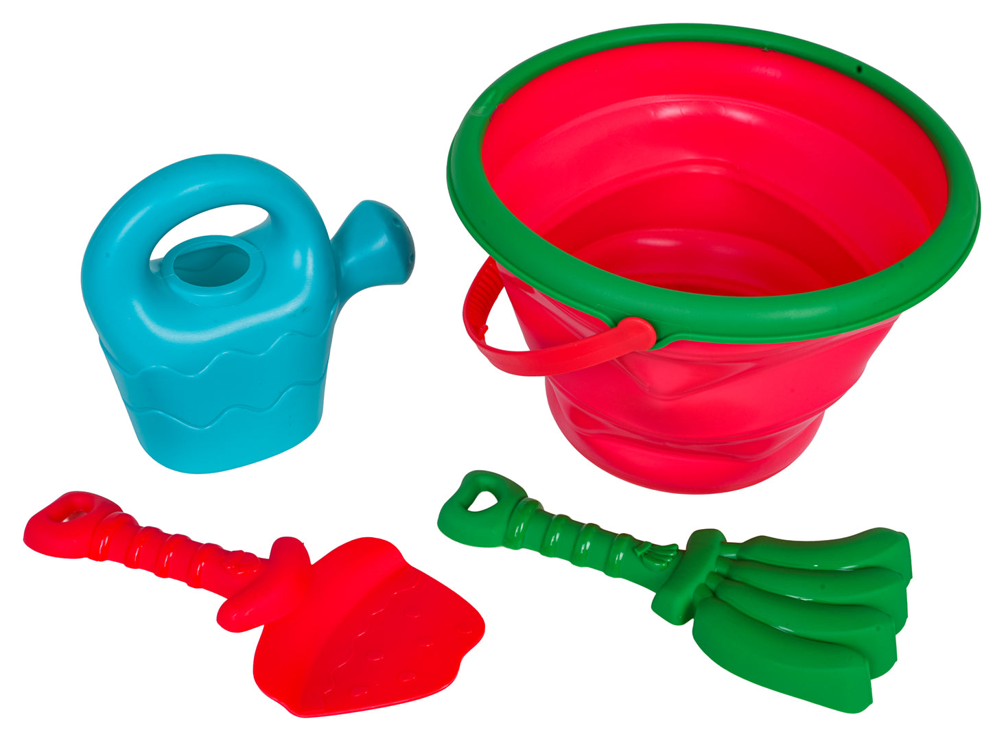 MEGA set pribora za pijesak + sklopiva kanta