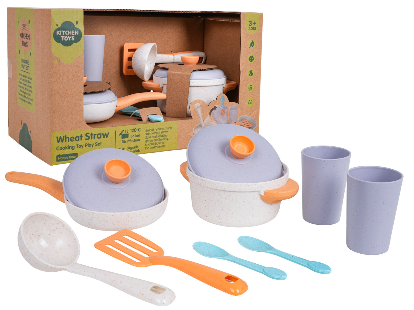 Set lonaca od organskih materijala
