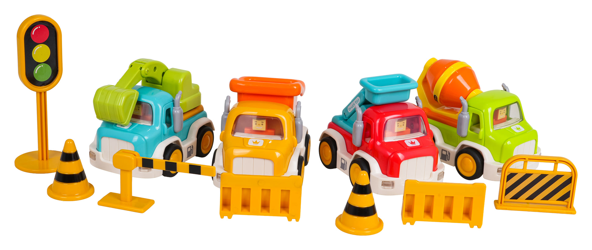 Građevinski set automobila s funkcijom zvuka i svjetla + dodaci
