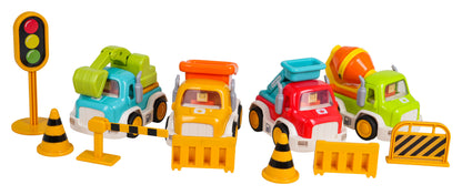 Građevinski set automobila s funkcijom zvuka i svjetla + dodaci