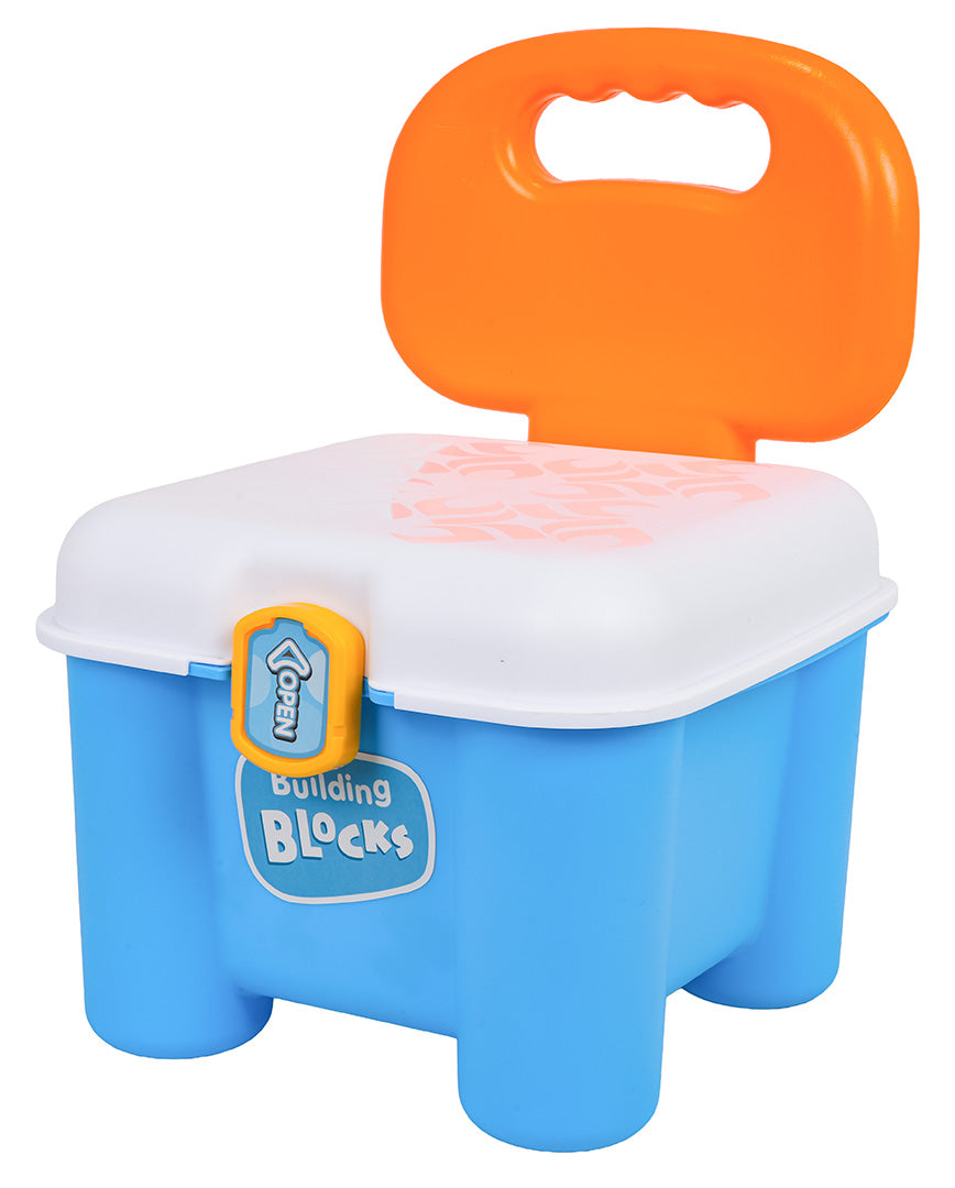 Set mekih blokova + stolica za pohranu — Plava