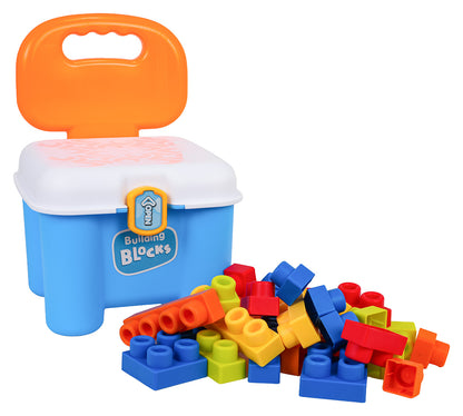 Set mekih blokova + stolica za pohranu — Plava