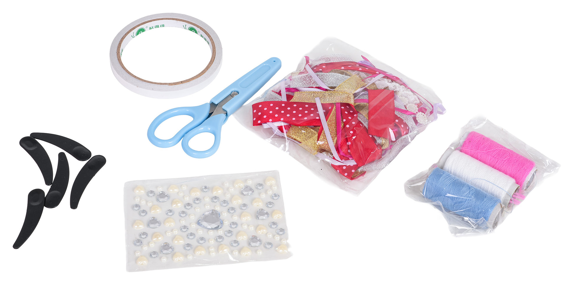 Mali dizajnerski set, šareni materijali + dodaci