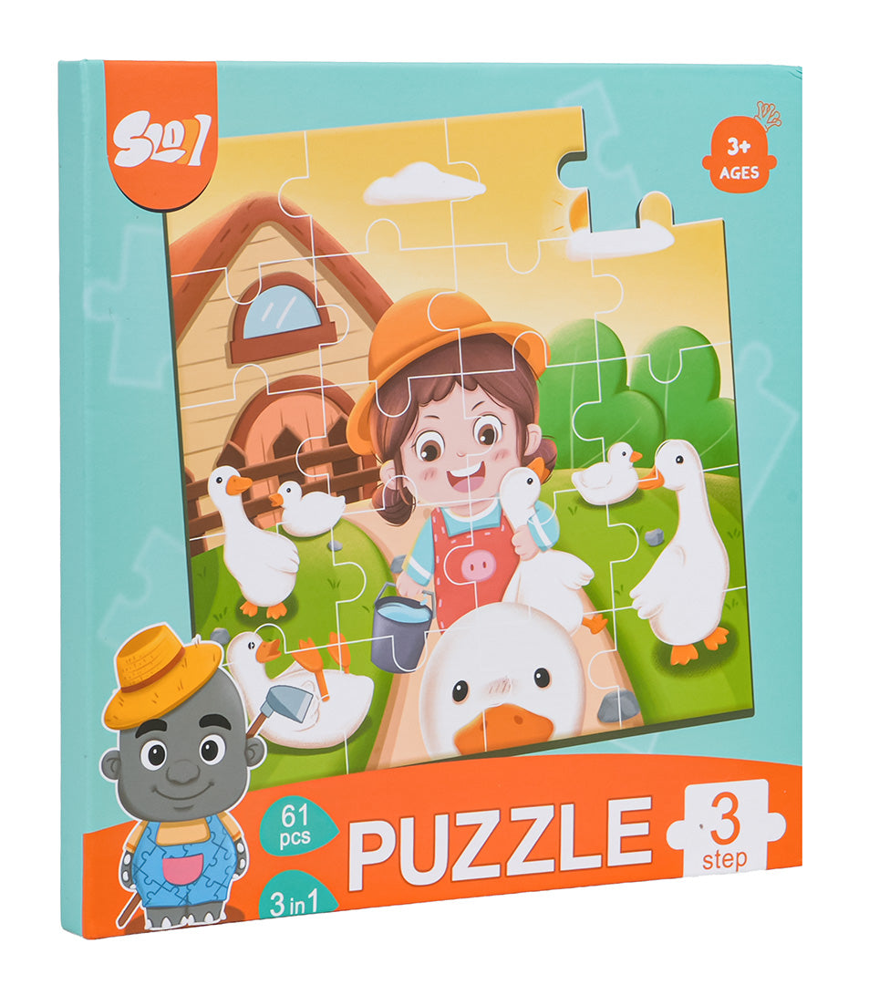 Magnetna slagalica Farma + knjiga