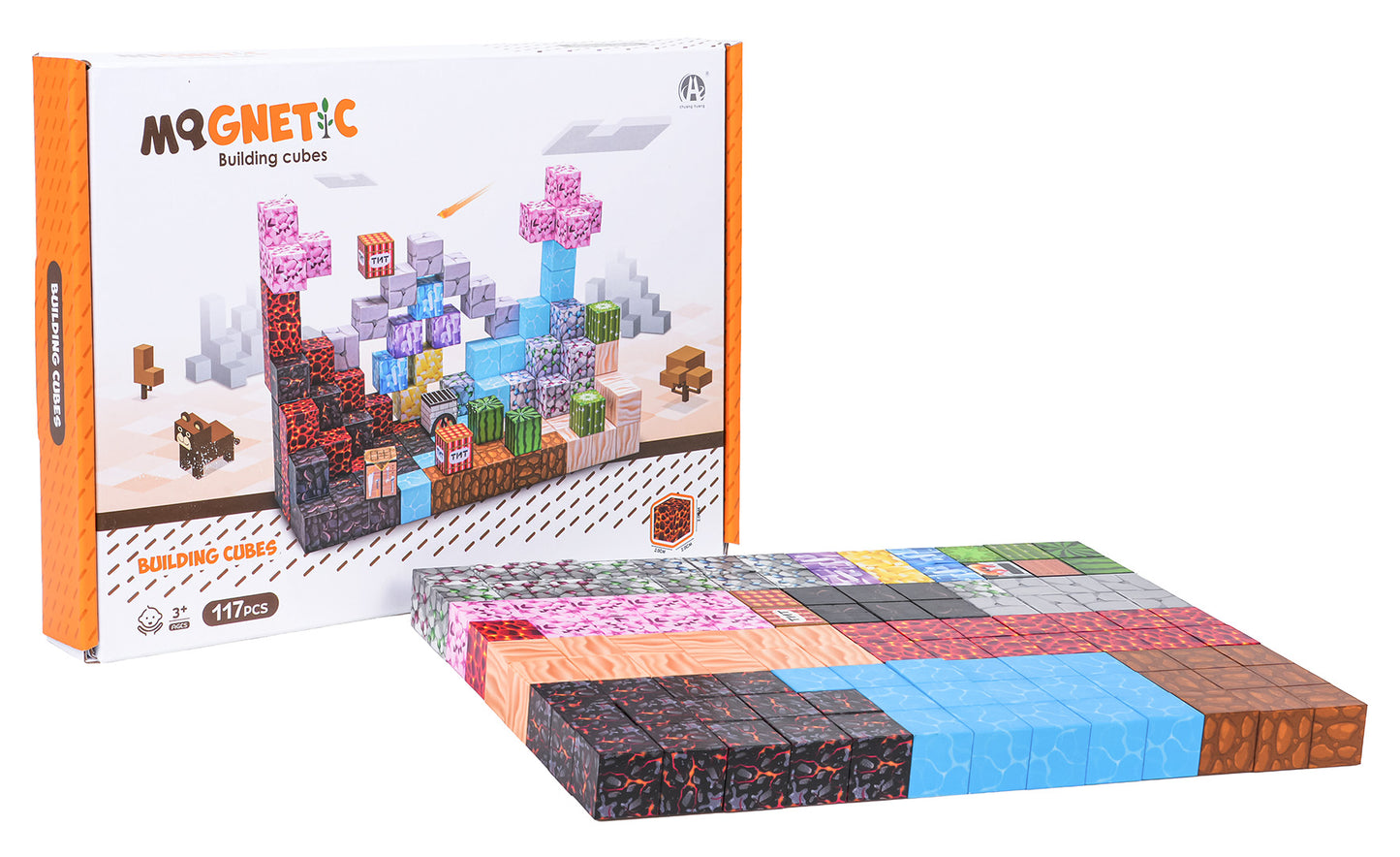 Set magnetskih kocki, blokova, 117 kom