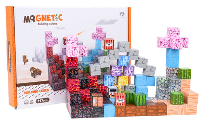 Set magnetskih kocki, blokova, 117 kom
