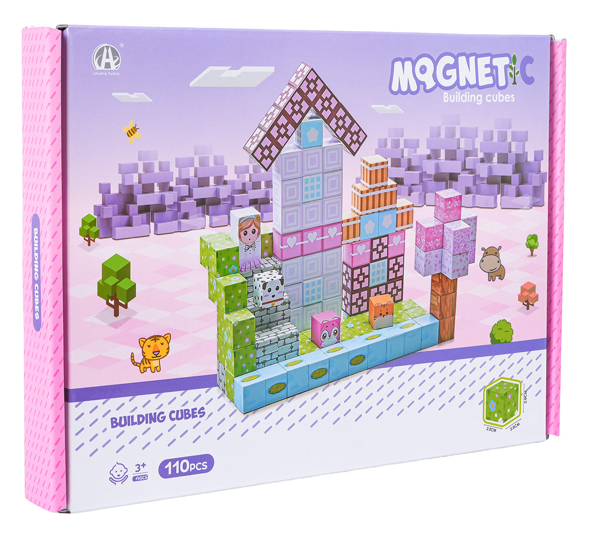Set magnetskih kocki, blokova, 110 kom