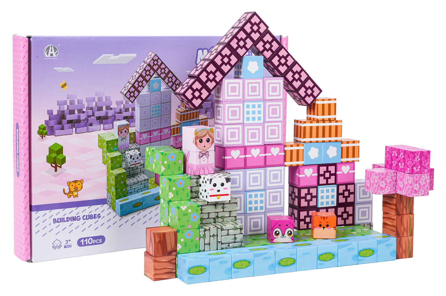 Set magnetskih kocki, blokova, 110 kom