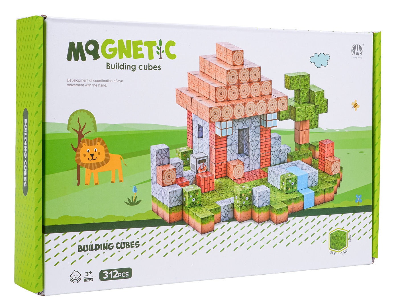 Set magnetskih kocki, blokova, 312 kom