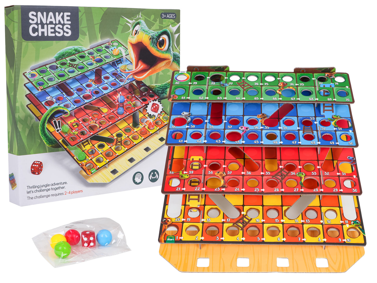 3D društvena igra Snake Ladder
