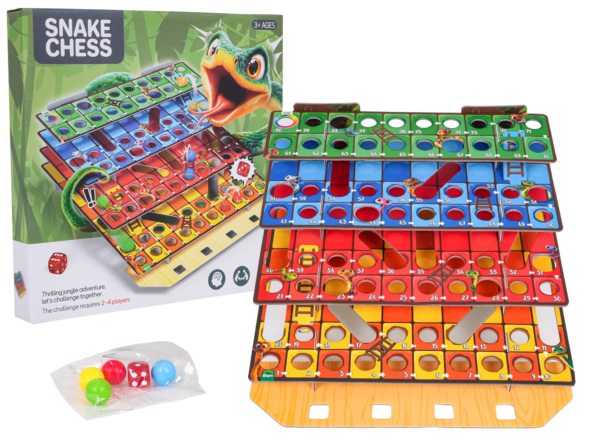 3D društvena igra Snake Ladder