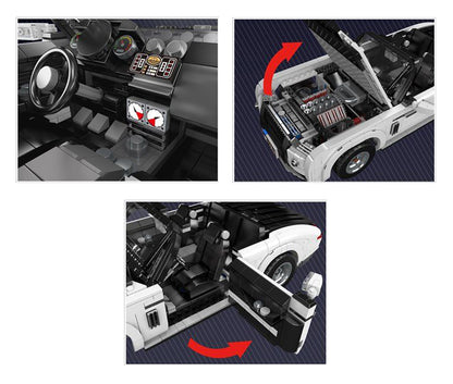 Brick Set Cabriolet 1603 kom — Bijela