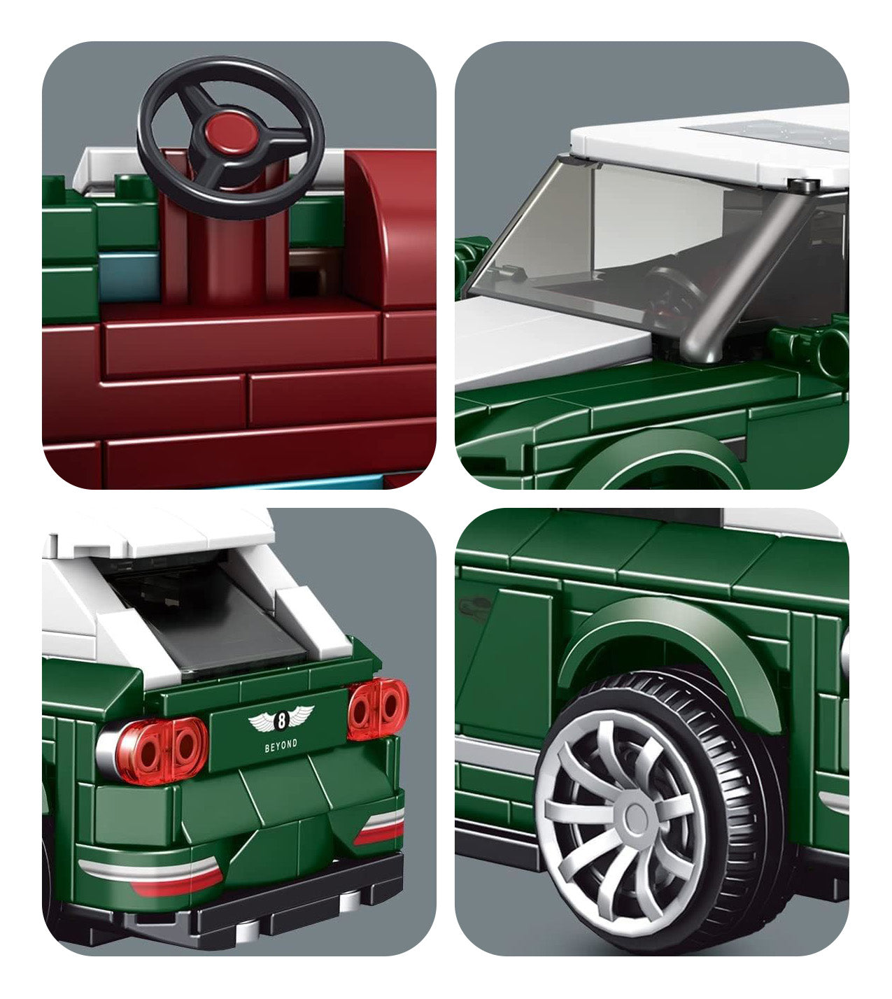 Brick Set 443 kom — Zelena