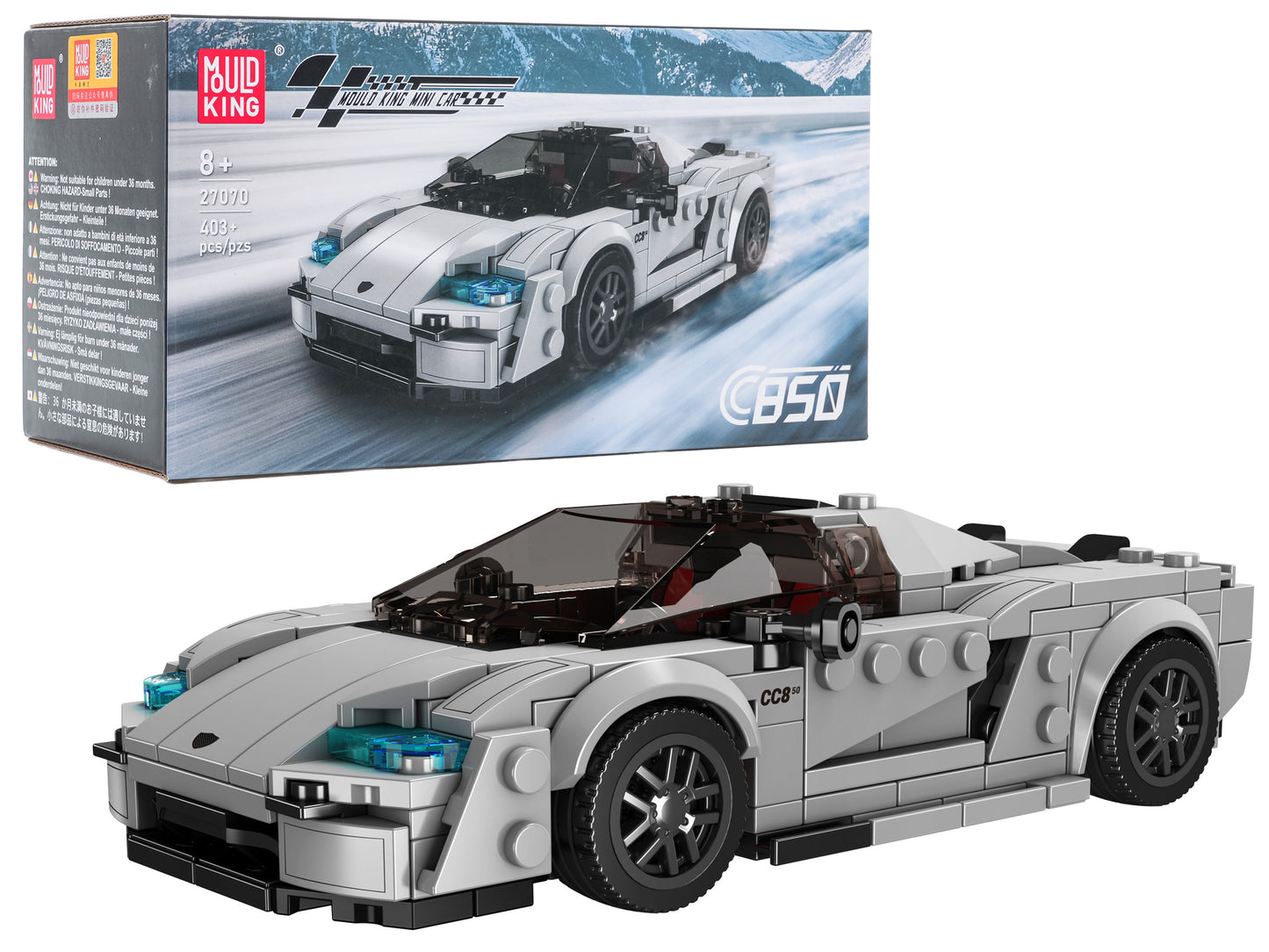 Set sportskih kockica 388 kom — Srebrna
