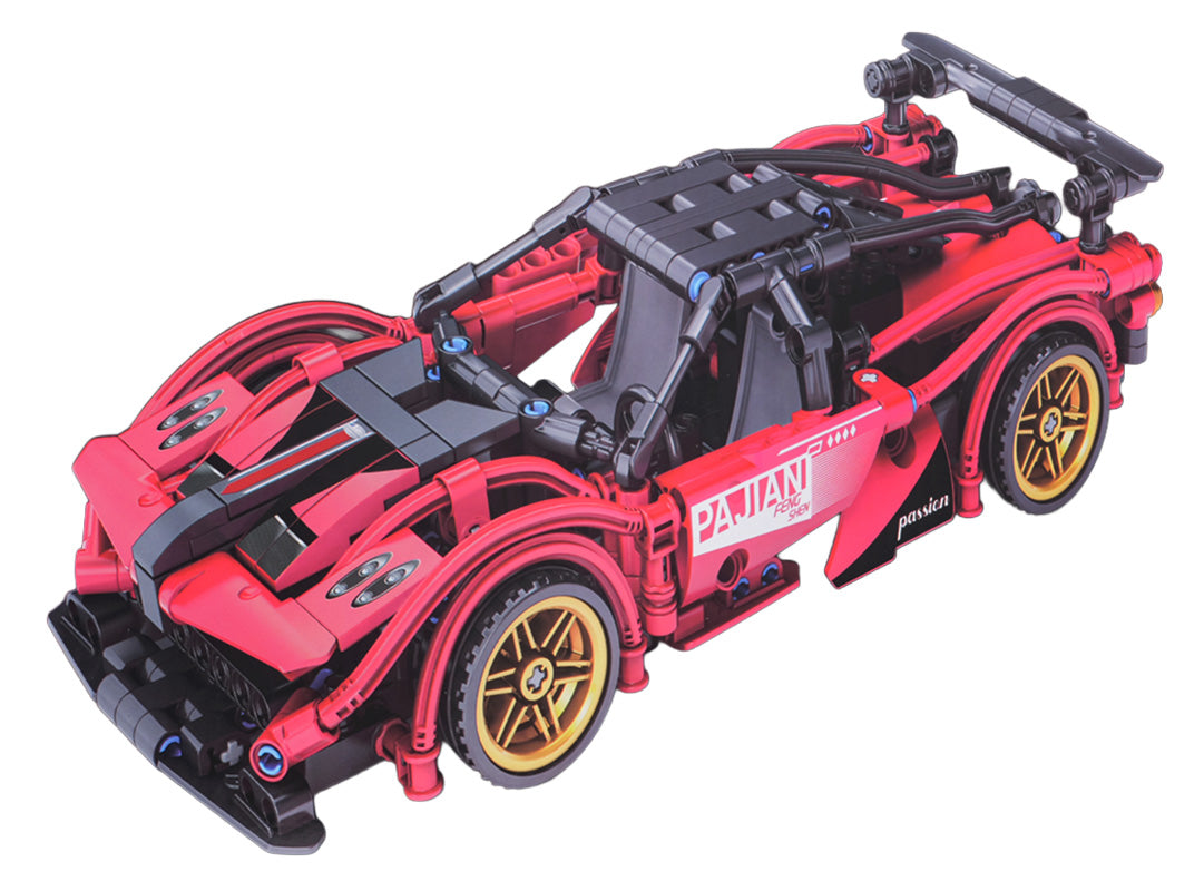 Kocke za sportske automobile 482 kom — Crvena